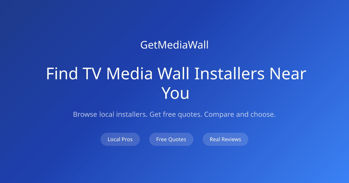 Media Wall Builders & Installers Near You | GetMediaWall